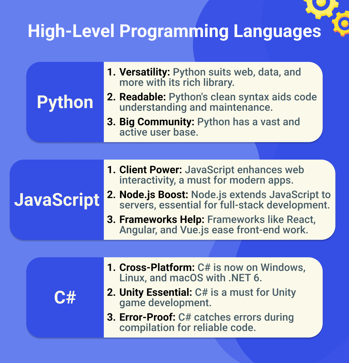 high level programming